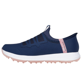 Skechers Go Golf Elite Slip In Waterproof Ladies Golf Shoes- Navy/Pink