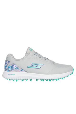 Skechers Go Golf Max 3 Waterproof Ladies Golf Shoes- Grey/Mint
