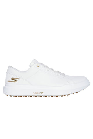 Skechers Ladies Go Golf Drive 6 Waterproof Ladies Golf Shoes- White/Gold
