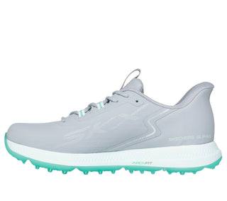 Skechers Ladies Go Golf Elite 6 Waterproof Ladies Golf Shoes- Grey/Mint