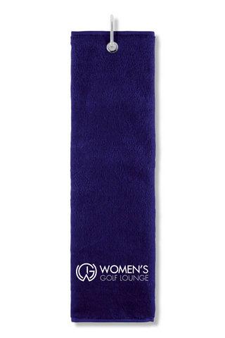 Women's Golf Lounge x Surprizeshop Tri Fold Golf Towel Navy