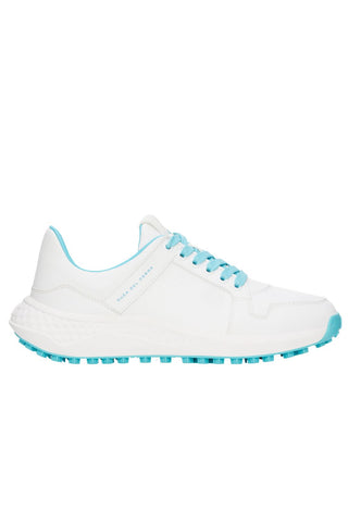 Duca Del Cosma Licata Waterproof Golf Shoes- White/Aruba Blue