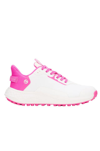 Duca Del Cosma Andiamo Waterproof Golf Shoes- White/Knockout Pink
