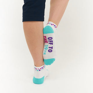 Pair Of Get Me To The 19th Ladies Golf Ankle Socks