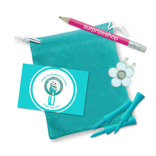From the Women's Captain  Golf Ball Marker & Visor Clip Set - Aqua