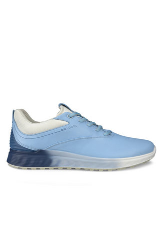 Ecco S Three Waterproof Ladies Golf Shoes - Bluebell/Retro Blue