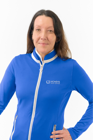 Women's Golf Lounge x Surprizeshop - Pure Golf Mist Full Zip Jacket Royal Blue