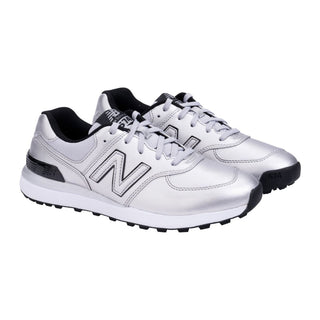 New Balance Womens 574 Greens V2 Waterproof Golf Shoes - Silver