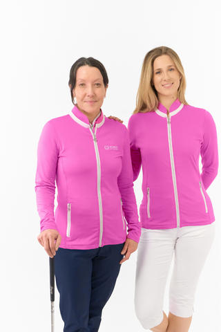 Women's Golf Lounge x Surprizeshop - Pure Golf Mist Full Zip Jacket Azalea