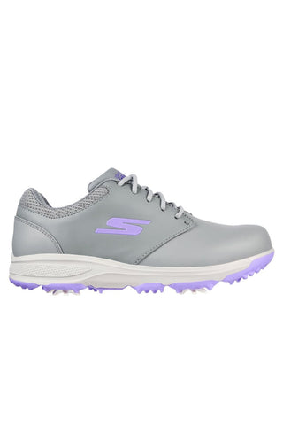 Skechers Jasmine Soft Spike Waterproof Ladies Golf Shoes - Grey / Purple