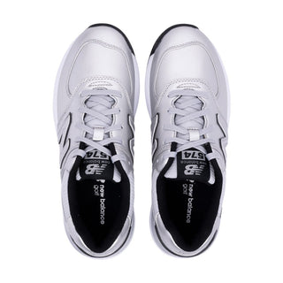New Balance Womens 574 Greens V2 Waterproof Golf Shoes - Silver