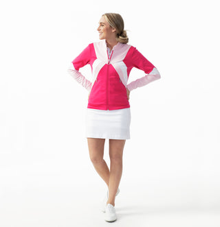 Daily Sports Zara Ladies Golf Jacket - Red Dahlia
