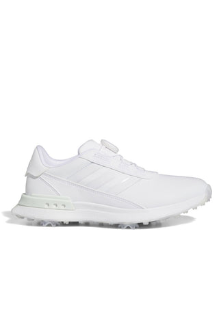 Adidas Womens S2G Boa Soft Spike Waterproof Golf Shoes - White