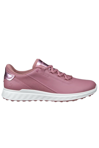 Ecco Golf S-Casual Waterproof Ladies Golf Shoes - Blush/Old Rose Metallic