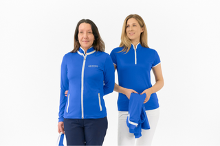 Women's Golf Lounge x Surprizeshop - Pure Golf Mist Full Zip Jacket Royal Blue
