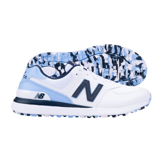 New Balance Womens 574 Greens V2 Waterproof Golf Shoes - Blue