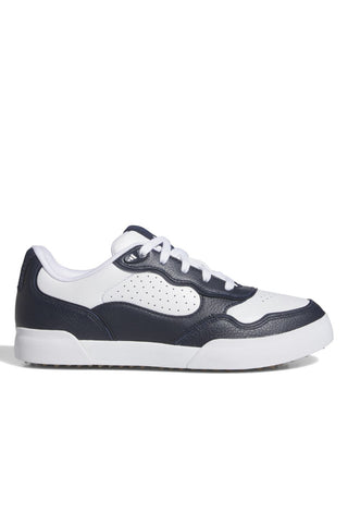 Adidas Womens Retrocross 25 Spikeless Waterproof Golf Shoes - White/Navy