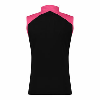Daily Sports Ladies Calais Sleeveless Half Neck Golf Top - Black
