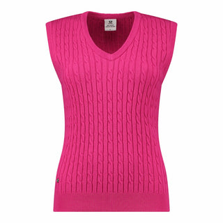 Daily Sports Ladies Madelene Vest Golf Top - Pink Tulip