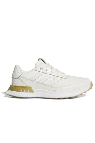 Adidas Womens S2G 25 Leather Spikeless Waterproof Golf Shoes - Off White