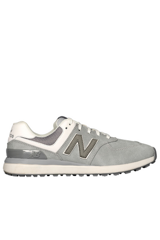 New Balance Womens Waterproof Golf Shoes - 574 Greens V2 - Spikeless Light Grey