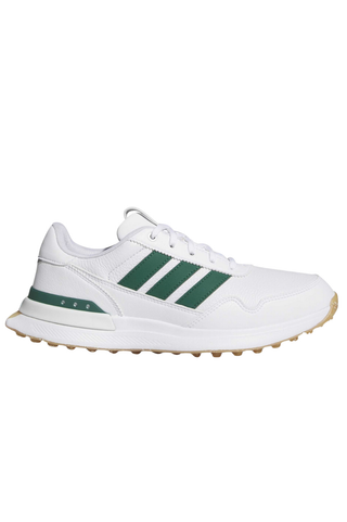 Adidas Womens S2G 26 Leather Spikeless Golf Shoes - White & Green