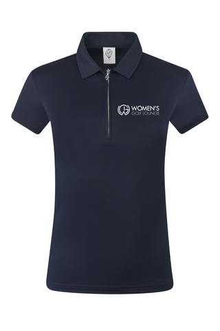Women's Golf Lounge x Surprizeshop - Pure Golf Thrive Cap Sleeve Polo Shirt Navy