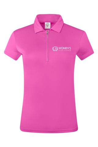 Women's Golf Lounge x Surprizeshop - Pure Golf Thrive Cap Sleeve Polo Shirt Azalea