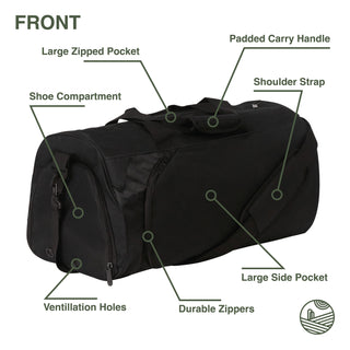 Becmoor Sports Duffle Bag - Black