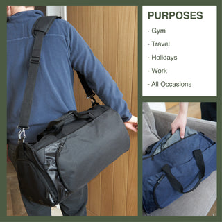 Becmoor Sports Duffle Bag - Navy