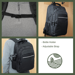 Becmoor Laptop Backpack - Black