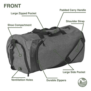 Becmoor Sports Duffle Bag - Grey