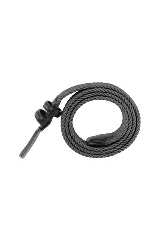 2-Pack Unisex Woven Holeless Belts - Black & Grey