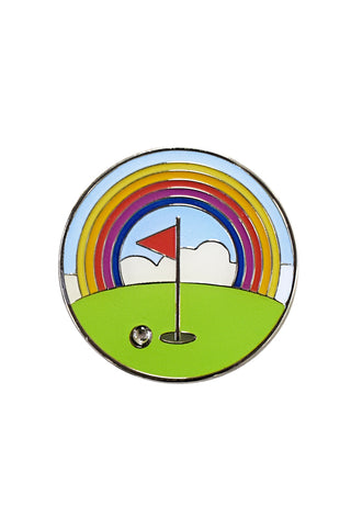 Rainbow Scene Golf Ball Marker