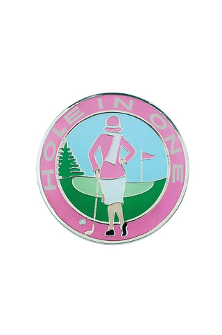 Pink Hole In One Ladies Golf Ball Marker