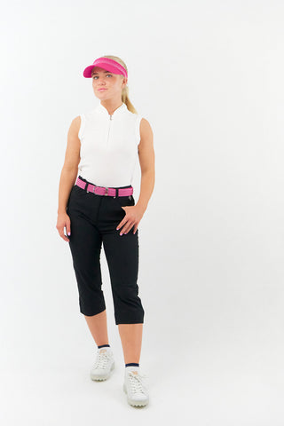 Surprizeshop Webbing Belt - Pink and White