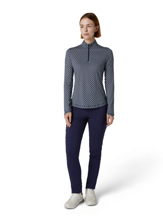 Callaway Golf Ladies Mini Geo Sun Protection Top - Peacoat