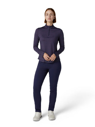 Callaway Golf Ladies Gradient Geo Sun Protection Top - Peacoat