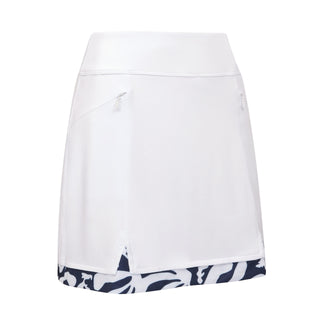 Callaway Golf Abstarct Floral Ladies Golf Skort - Brilliant White