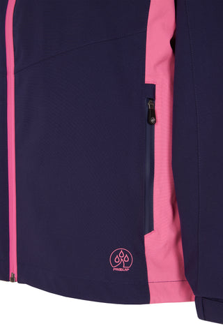ProQuip Ladies Waterproof Darcey Rain Jacket | Navy & Pink