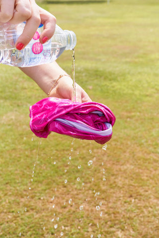 Lady Golfer Cooling Scarf & Neck Towel - Purple