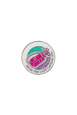 From the Lady Captain 2026 Ball Marker, Visor Clip & Golf Tee Gift Set - Multi Colour