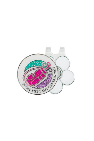 From The Lady Captain 2026 Ball Marker & Visor Clip Gift Set - Multi Colour