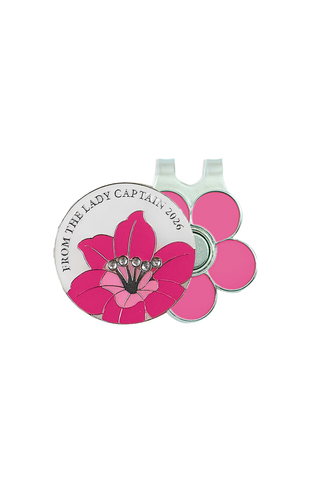 From The Lady Captain 2026 Ball Marker & Visor Clip Gift Set - Azalea Pink