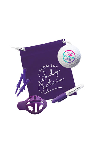 From the Lady Captain 2026 Golf Ball & Ball Liner Gift Set - Purple Hydrangea