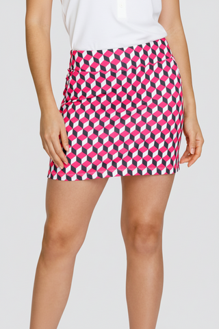 Tail Ladies Elithina Pull-On Golf Skort - Tidal Geo - 43CM
