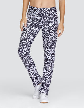 Tail Ladies Golf Mulligan Pull On Trousers 31 Inch - Onyx Leopard