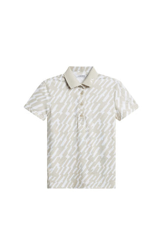 Tour Tech Print Ladies Golf Polo - Oak Island Fossil