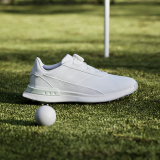 Adidas Womens S2G Boa Soft Spike Waterproof Golf Shoes - White
