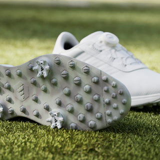 Adidas Womens S2G Boa Soft Spike Waterproof Golf Shoes - White